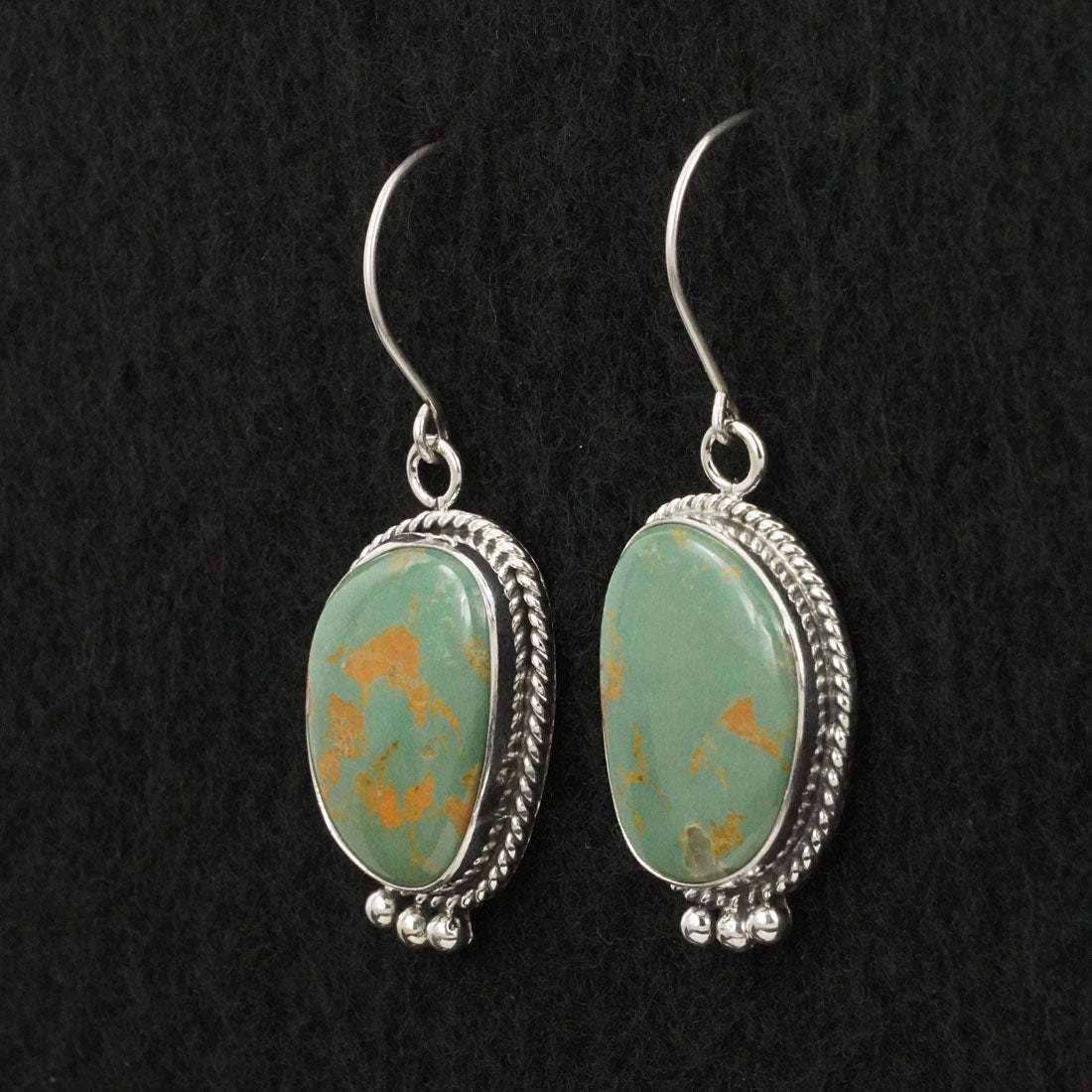 Rosemary Saunders Turquoise & Sterling Silver Earrings