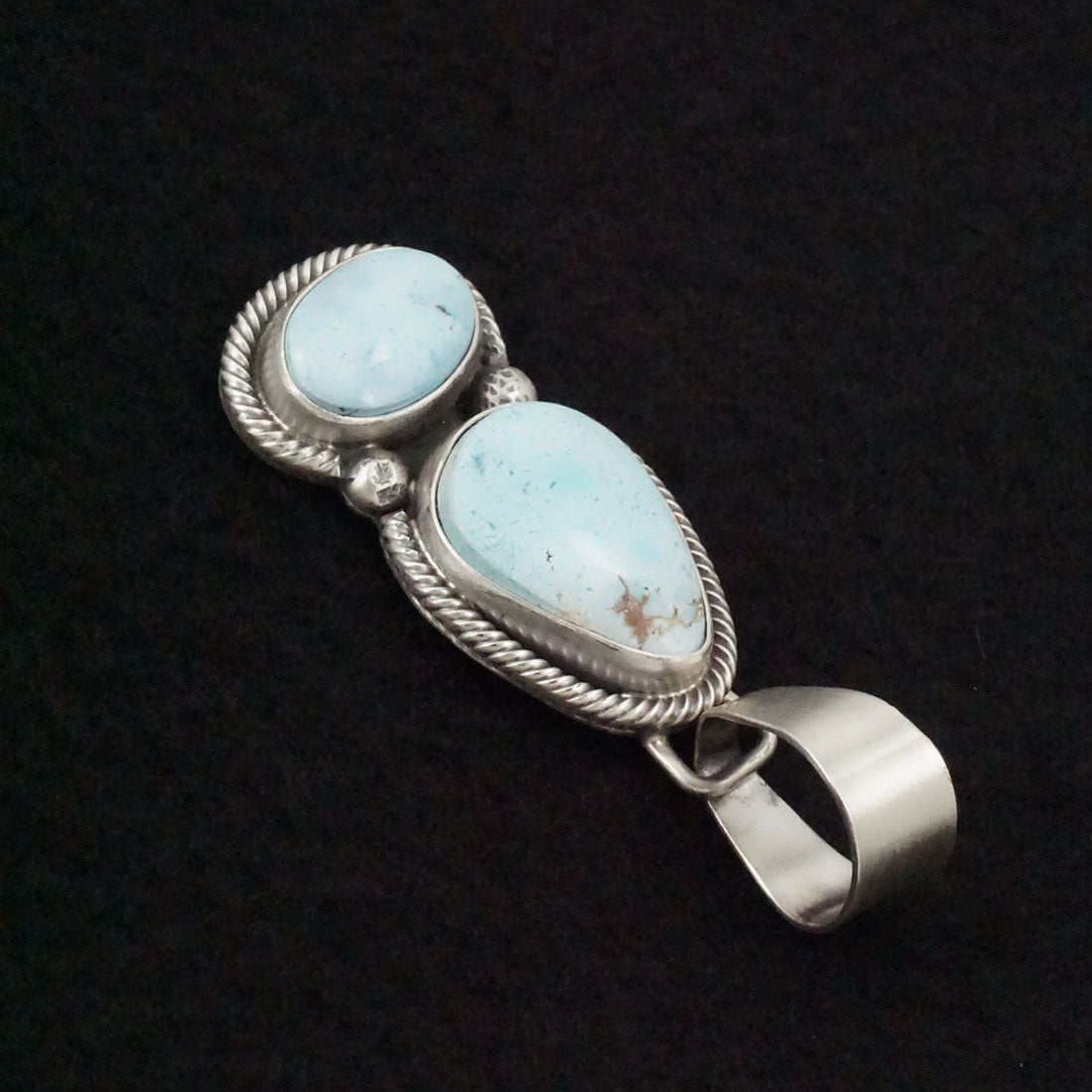 Bobby Johnson Turquoise & Sterling Silver Pendant