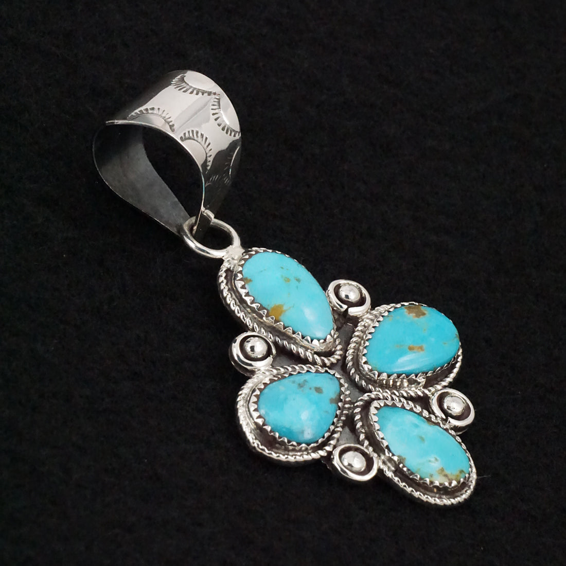 Ernest Hawthorne Turquoise & Sterling Silver Pendant