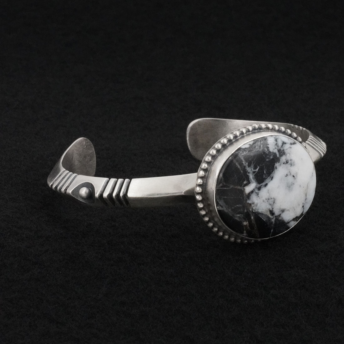 Paul Livingston White Buffalo & Sterling Silver Bracelet