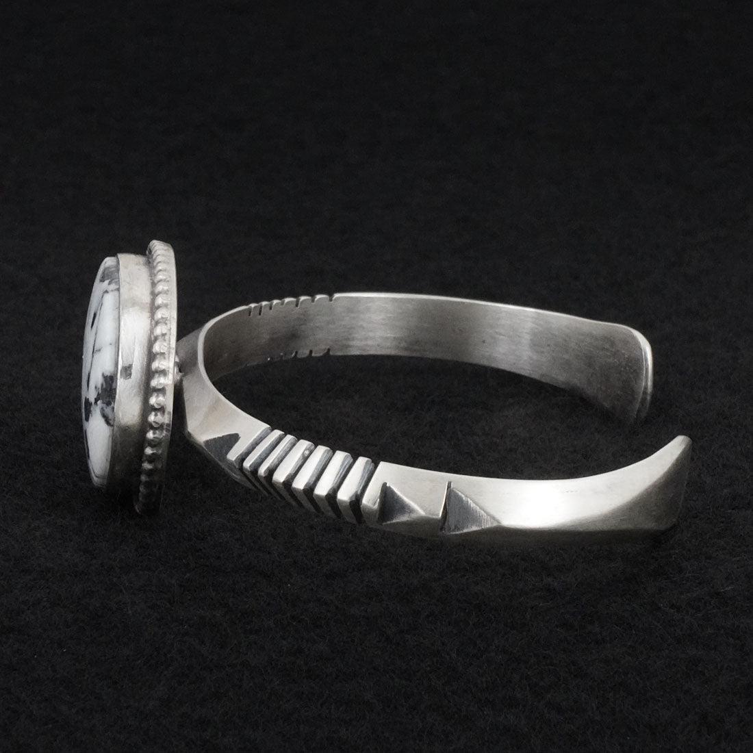 Paul Livingston White Buffalo & Sterling Silver Bracelet