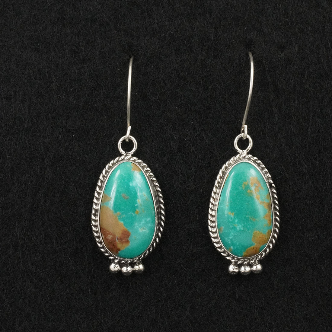 Rosemary Saunders Turquoise & Sterling Silver Earrings