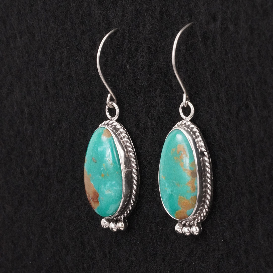 Rosemary Saunders Turquoise & Sterling Silver Earrings