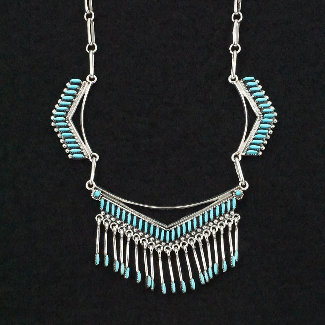 Mildred Ukestine Turquoise & Sterling Silver Necklace Set