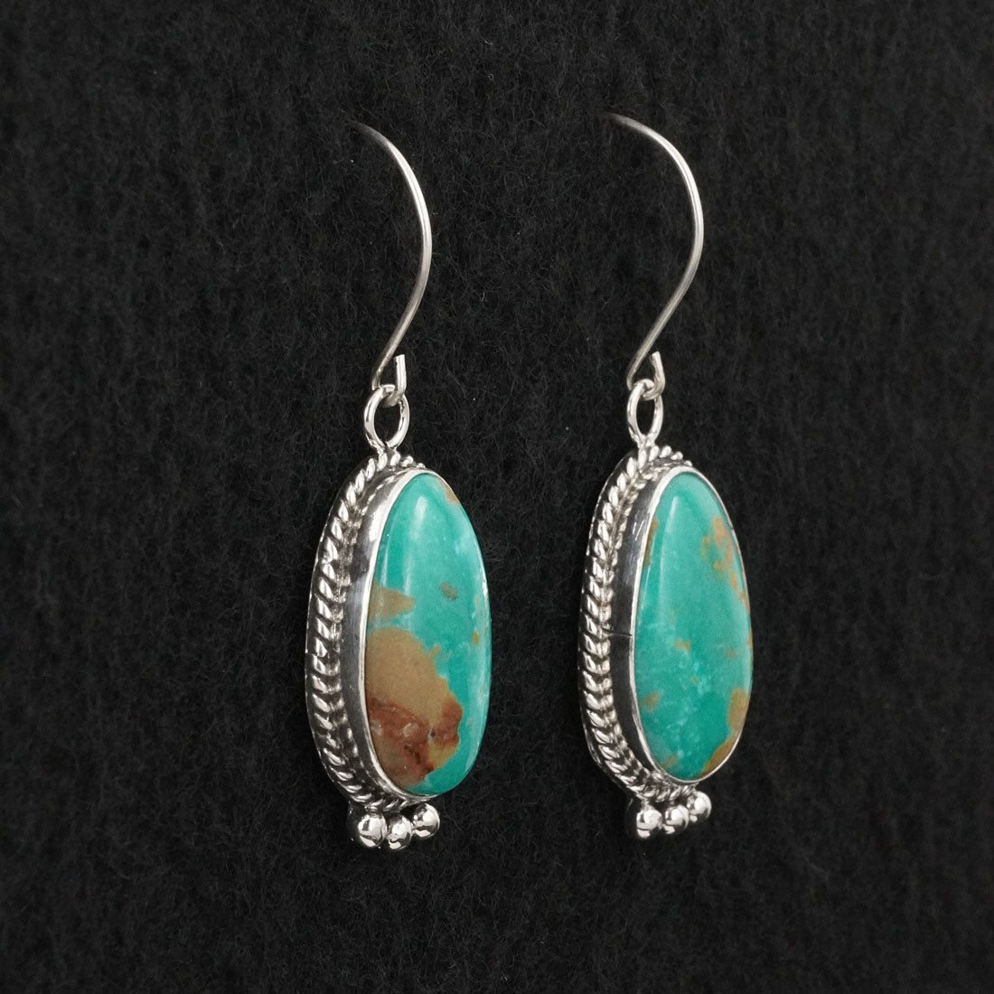 Rosemary Saunders Turquoise & Sterling Silver Earrings