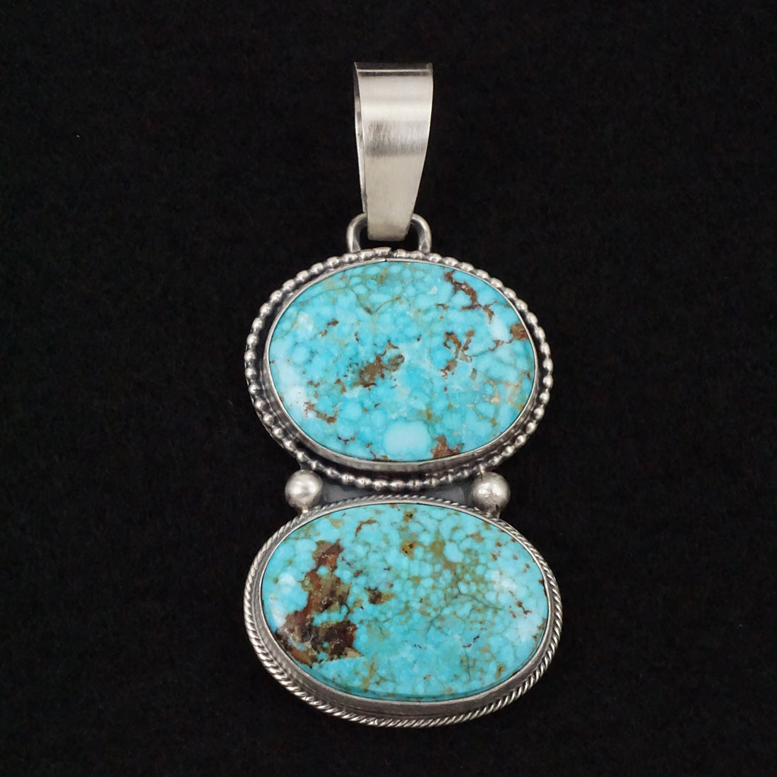 Bobby Johnson Turquoise & Sterling Silver Pendant