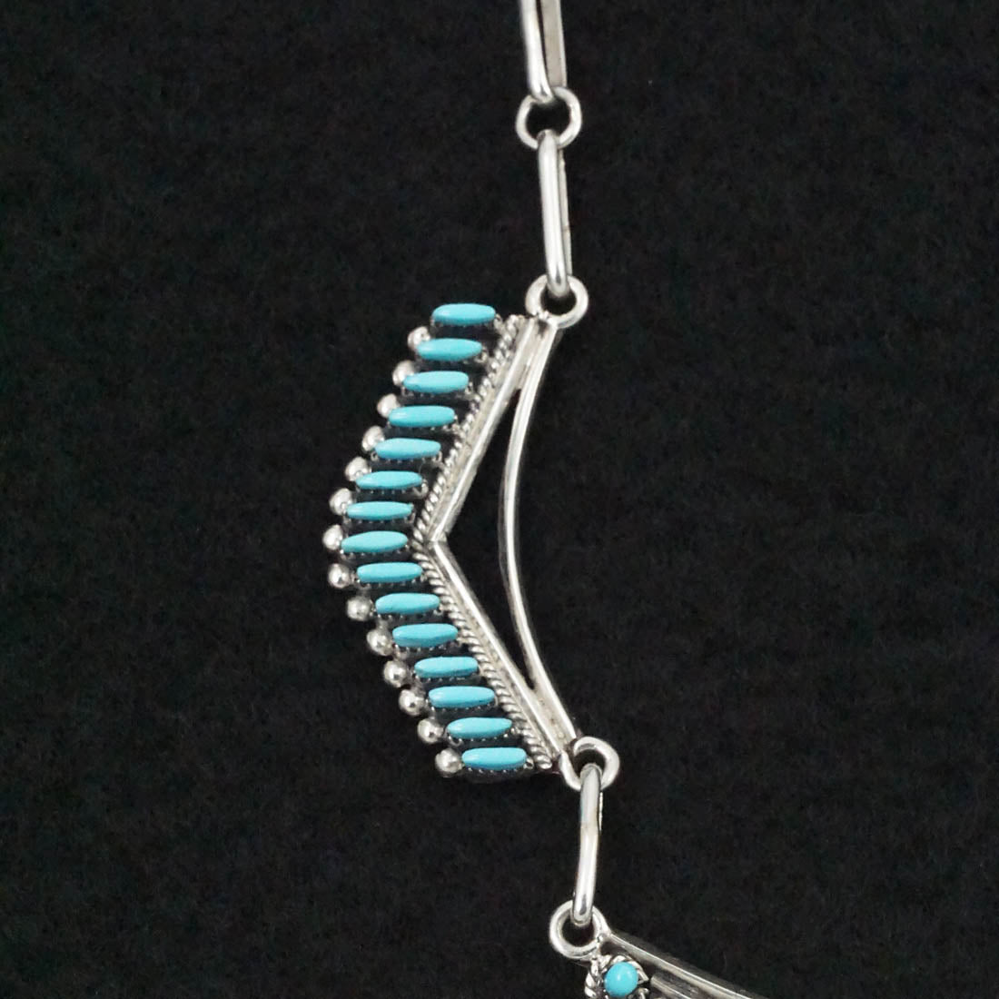 Mildred Ukestine Turquoise & Sterling Silver Necklace Set
