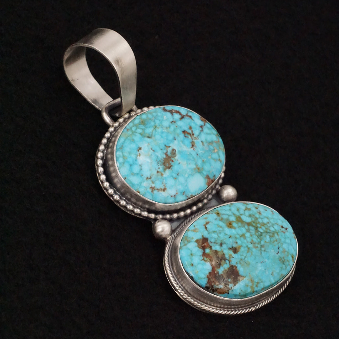 Bobby Johnson Turquoise & Sterling Silver Pendant