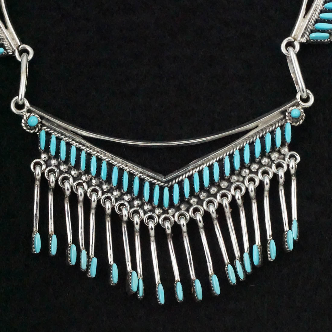 Mildred Ukestine Turquoise & Sterling Silver Necklace Set