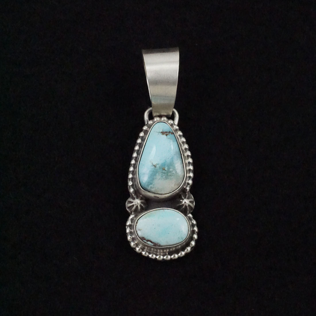 Bobby Johnson Turquoise & Sterling Silver Pendant