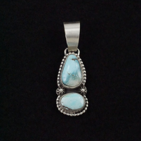 Bobby Johnson Turquoise & Sterling Silver Pendant