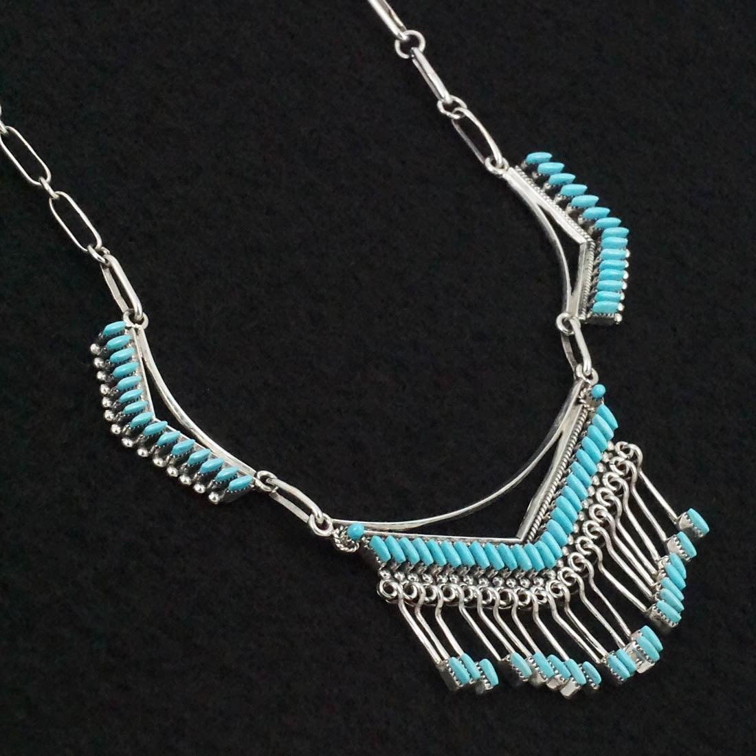Mildred Ukestine Turquoise & Sterling Silver Necklace Set