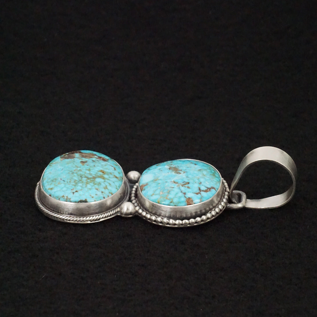 Bobby Johnson Turquoise & Sterling Silver Pendant