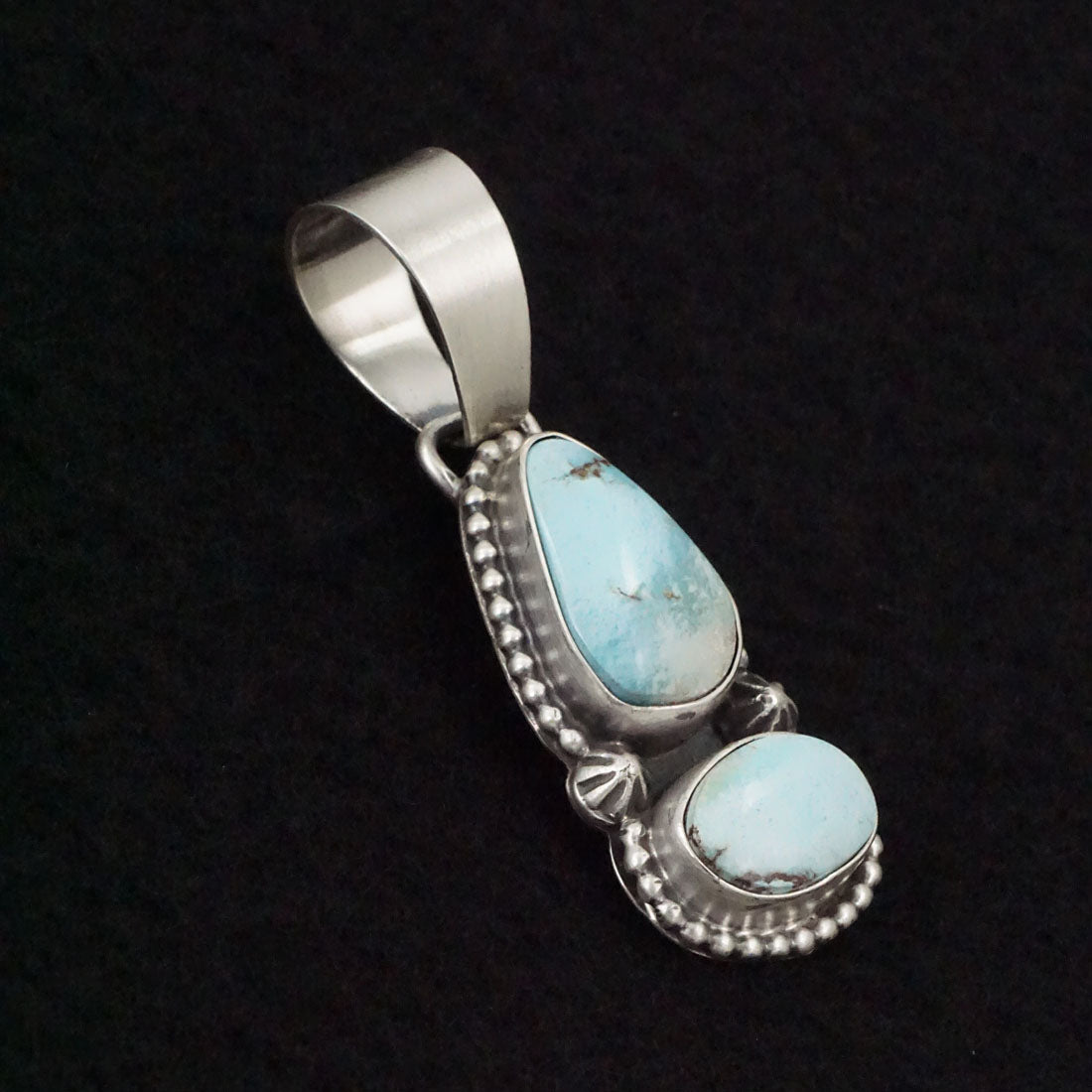 Bobby Johnson Turquoise & Sterling Silver Pendant