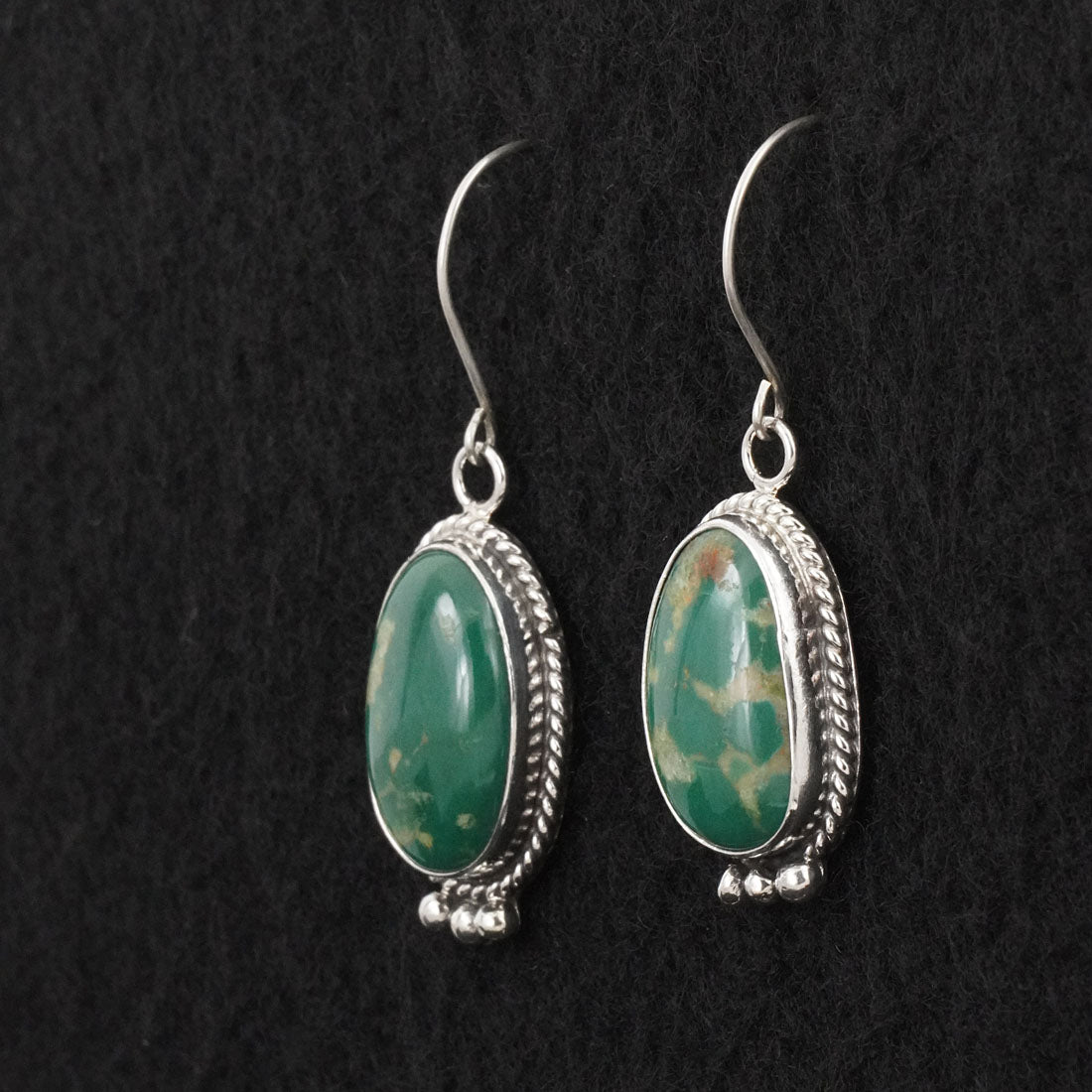 Rosemary Saunders Turquoise & Sterling Silver Earrings