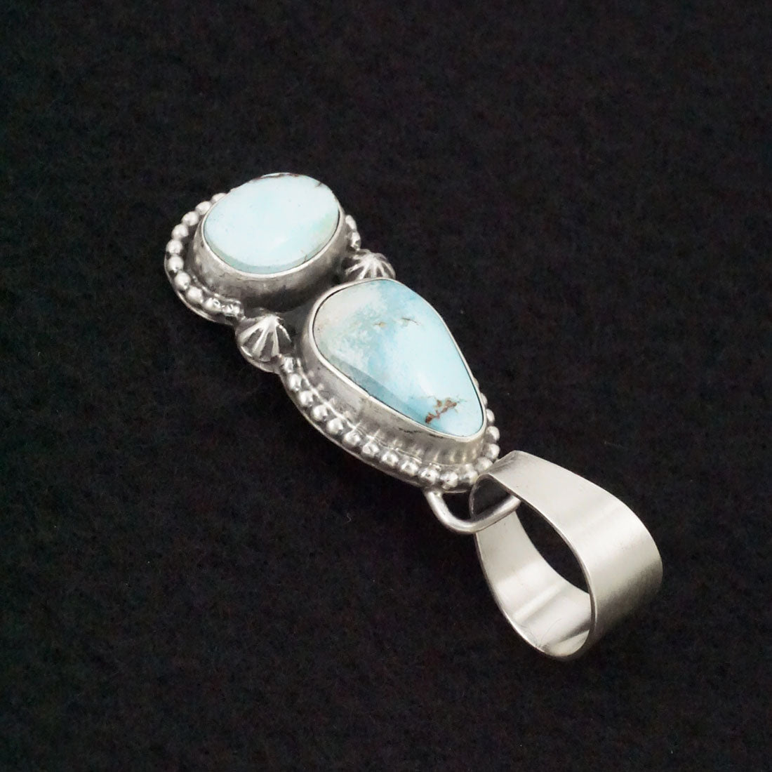 Bobby Johnson Turquoise & Sterling Silver Pendant