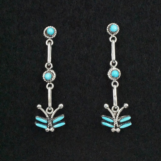 Mildred Ukestine Turquoise & Sterling Silver Earrings