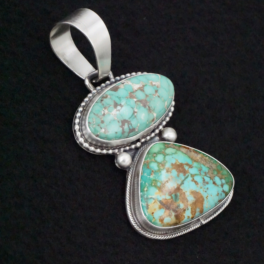 Bobby Johnson Turquoise & Sterling Silver Pendant