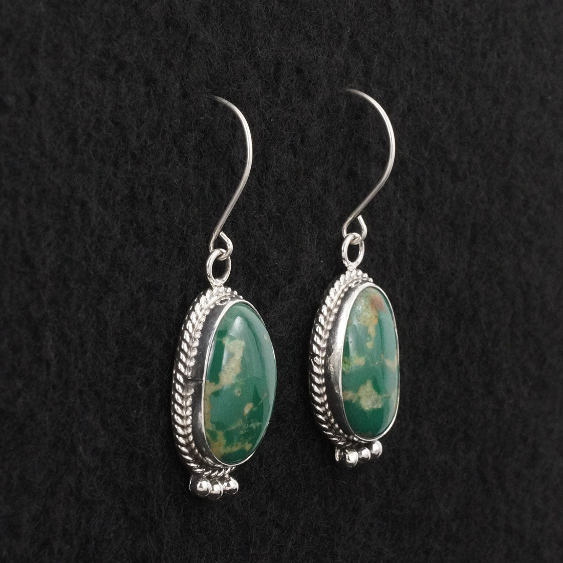Rosemary Saunders Turquoise & Sterling Silver Earrings