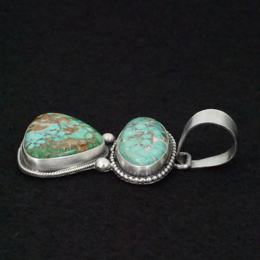 Bobby Johnson Turquoise & Sterling Silver Pendant