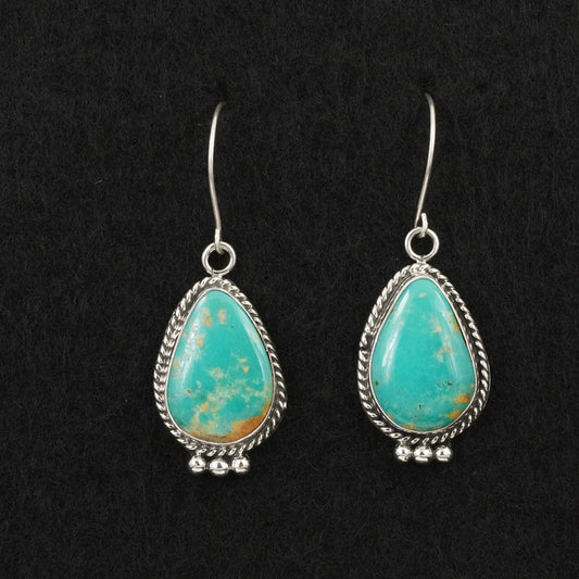 Rosemary Saunders Turquoise & Sterling Silver Earrings
