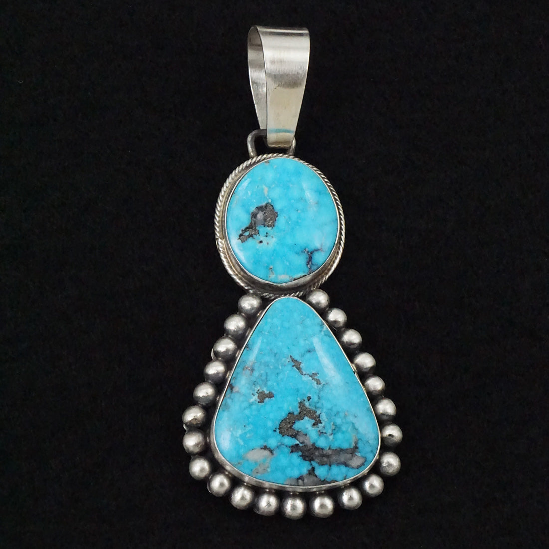 Bobby Johnson Turquoise & Sterling Silver Pendant