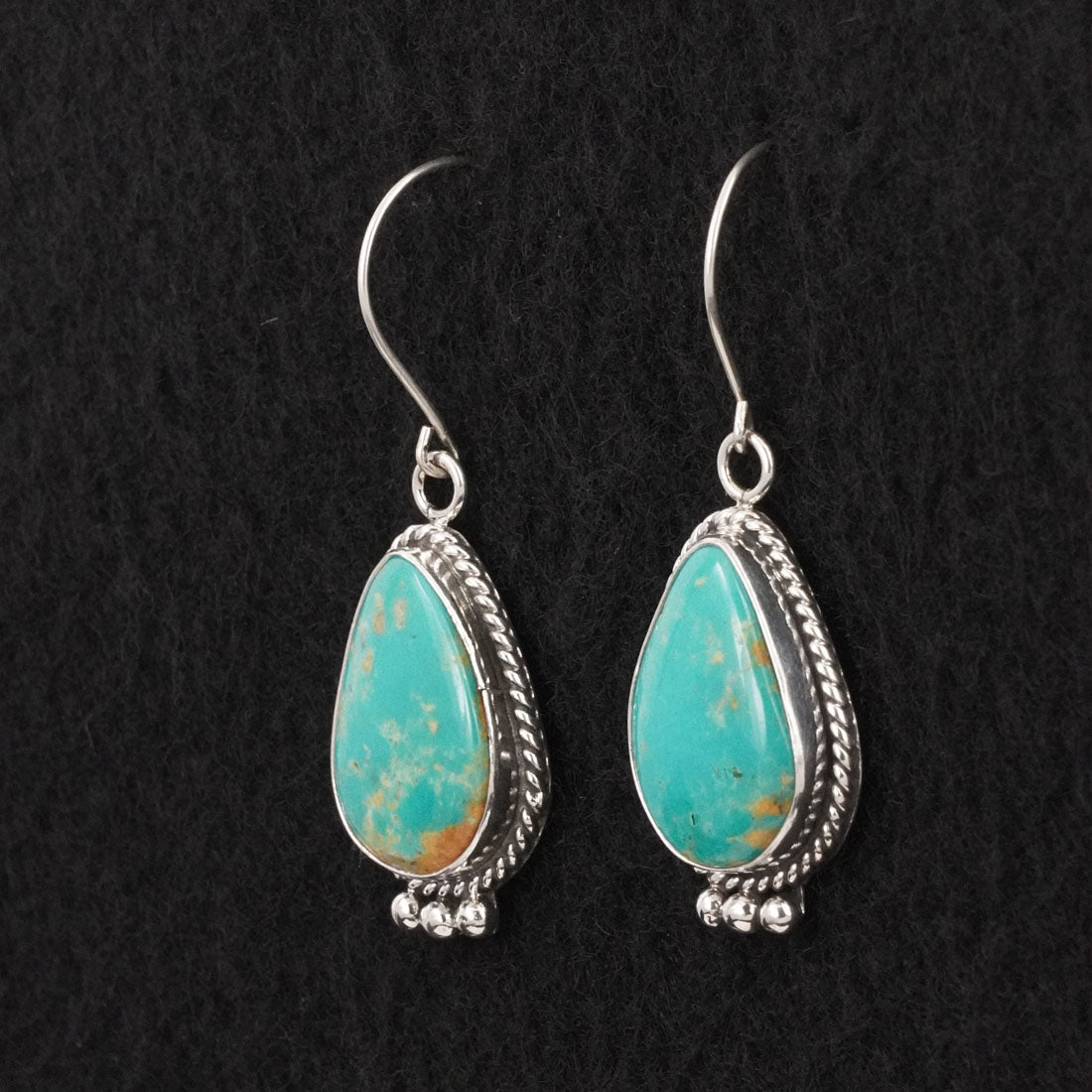 Rosemary Saunders Turquoise & Sterling Silver Earrings