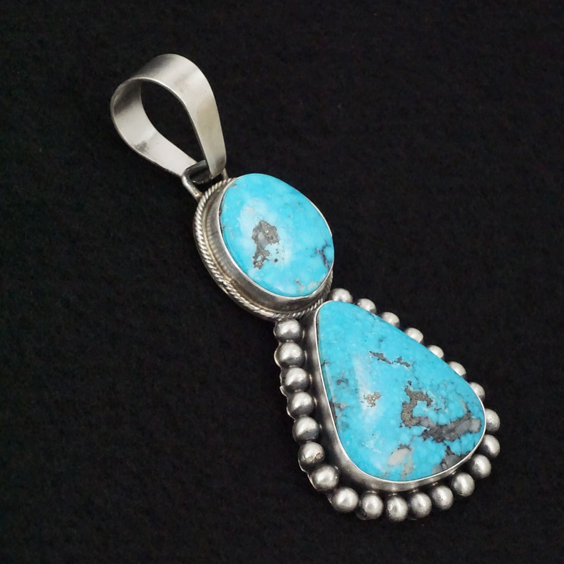 Bobby Johnson Turquoise & Sterling Silver Pendant