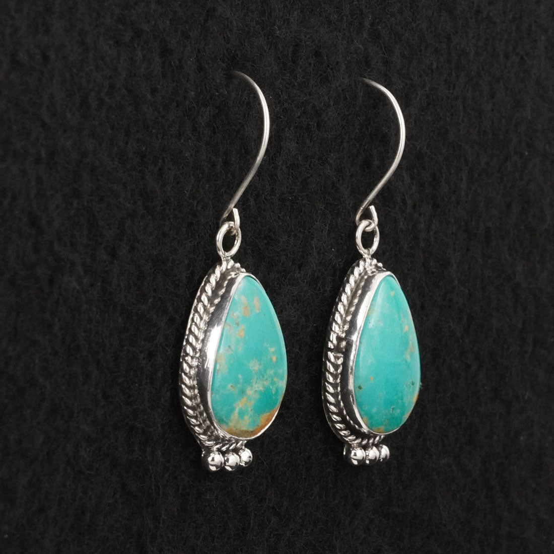 Rosemary Saunders Turquoise & Sterling Silver Earrings