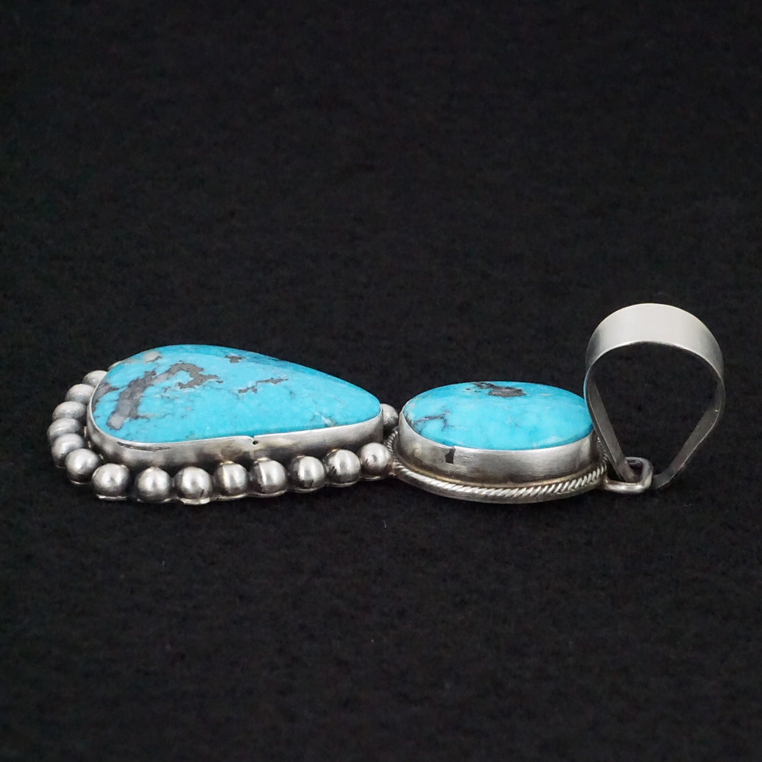 Bobby Johnson Turquoise & Sterling Silver Pendant