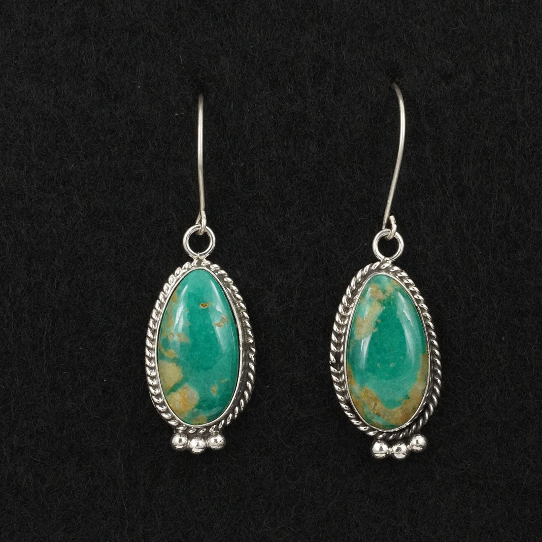 Rosemary Saunders Turquoise & Sterling Silver Earrings