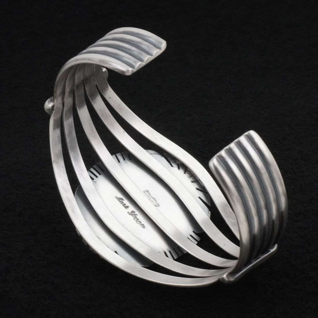 Mark Yazzie White Buffalo & Sterling Silver Bracelet