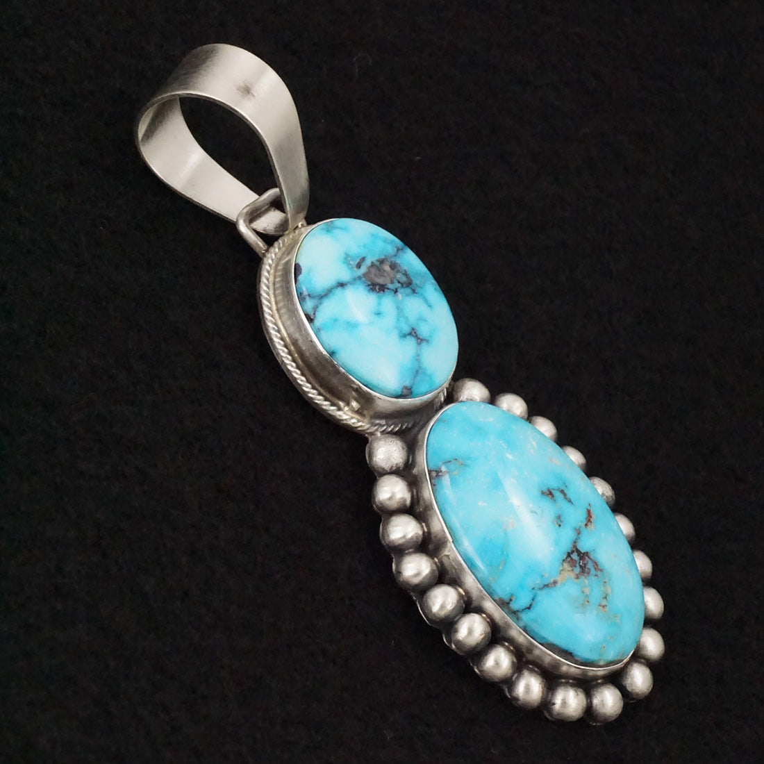 Bobby Johnson Turquoise & Sterling Silver Pendant