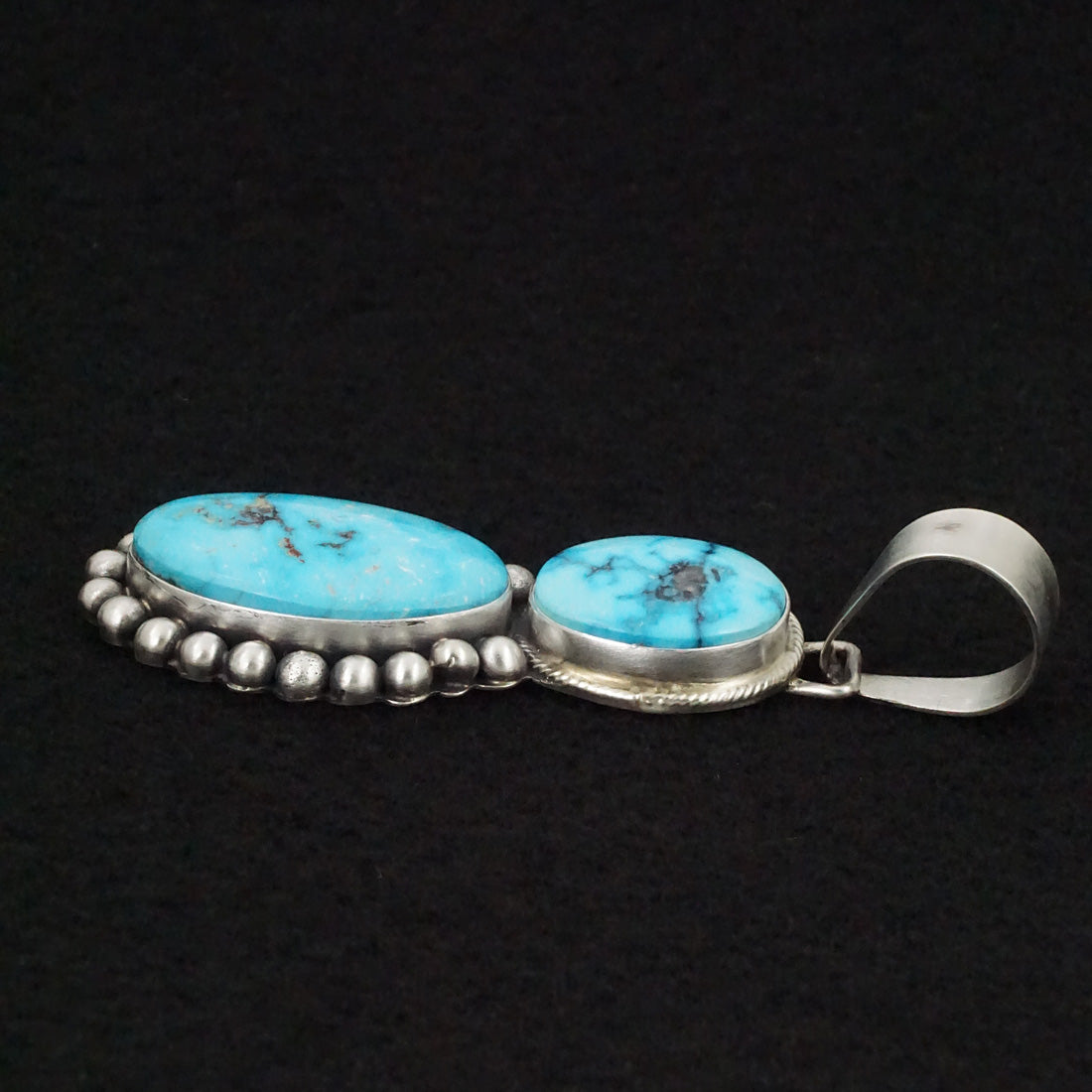 Bobby Johnson Turquoise & Sterling Silver Pendant