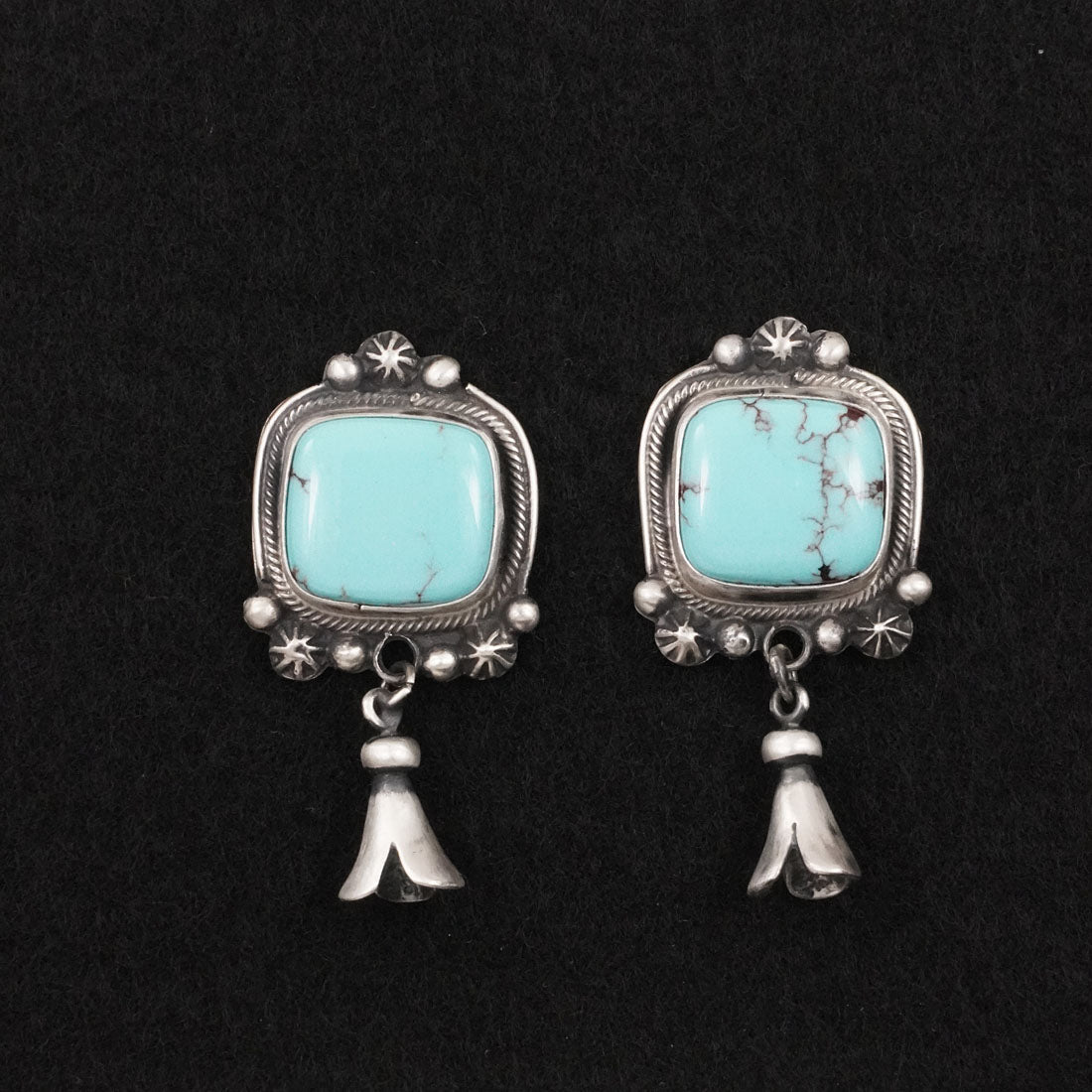 Bobby Johnson Turquoise & Sterling Silver Earrings