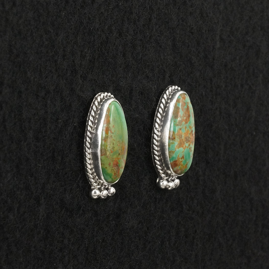 Rosemary Saunders Turquoise & Sterling Silver Earrings