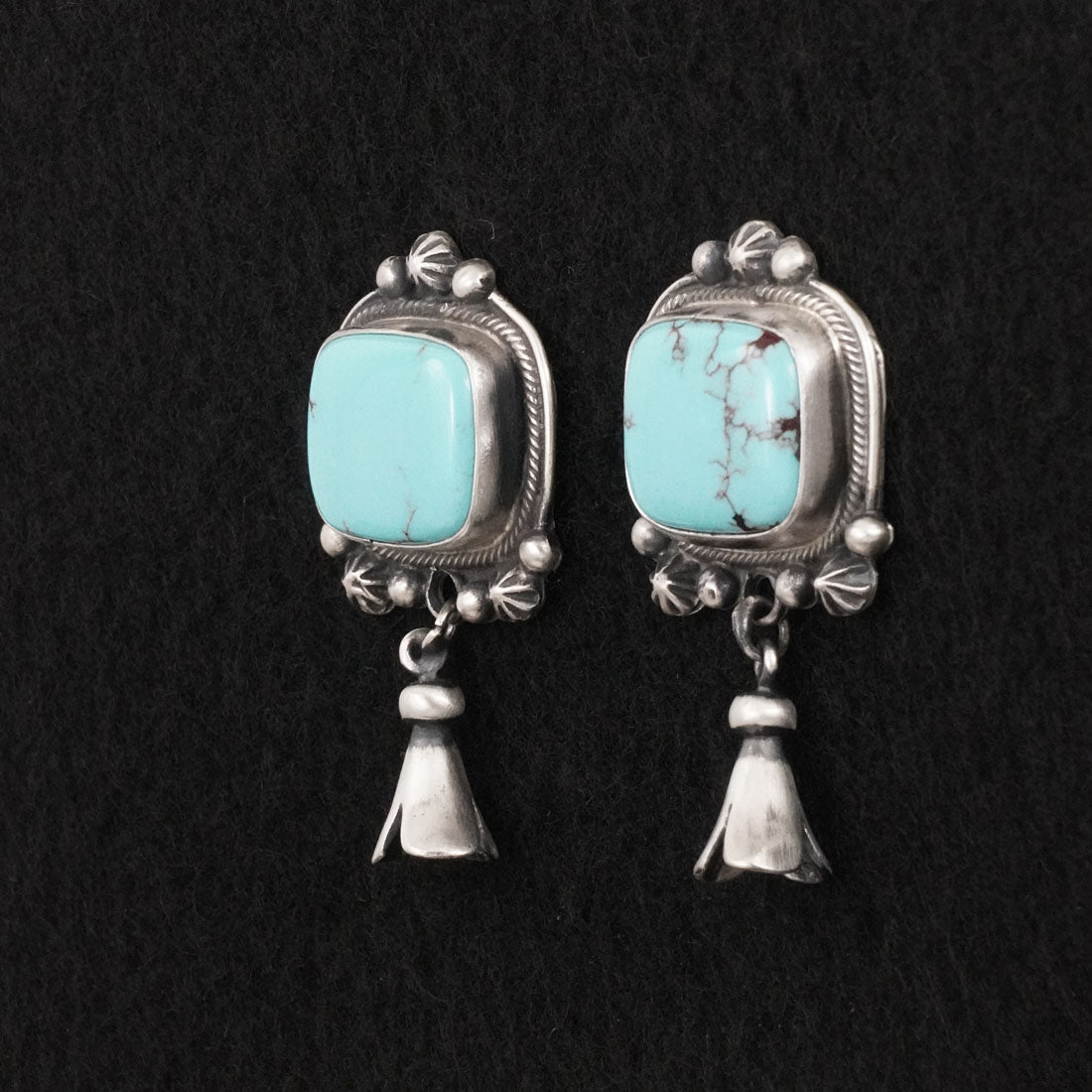 Bobby Johnson Turquoise & Sterling Silver Earrings