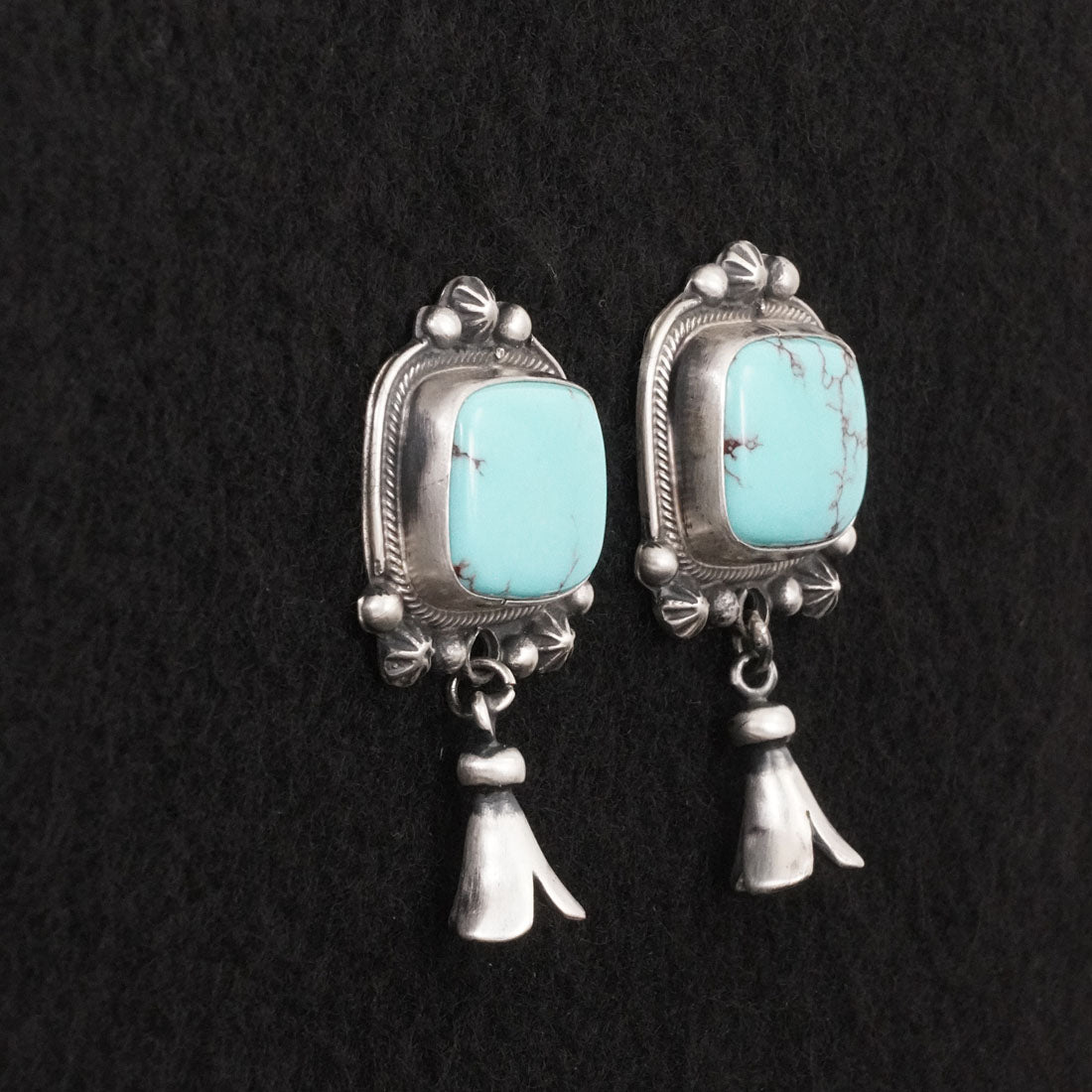 Bobby Johnson Turquoise & Sterling Silver Earrings