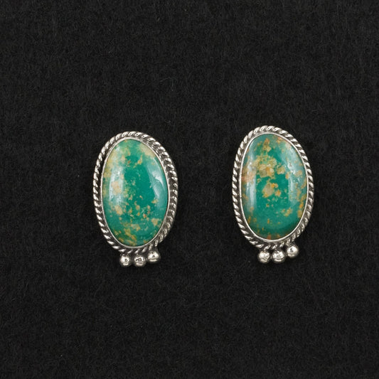 Rosemary Saunders Turquoise & Sterling Silver Earrings