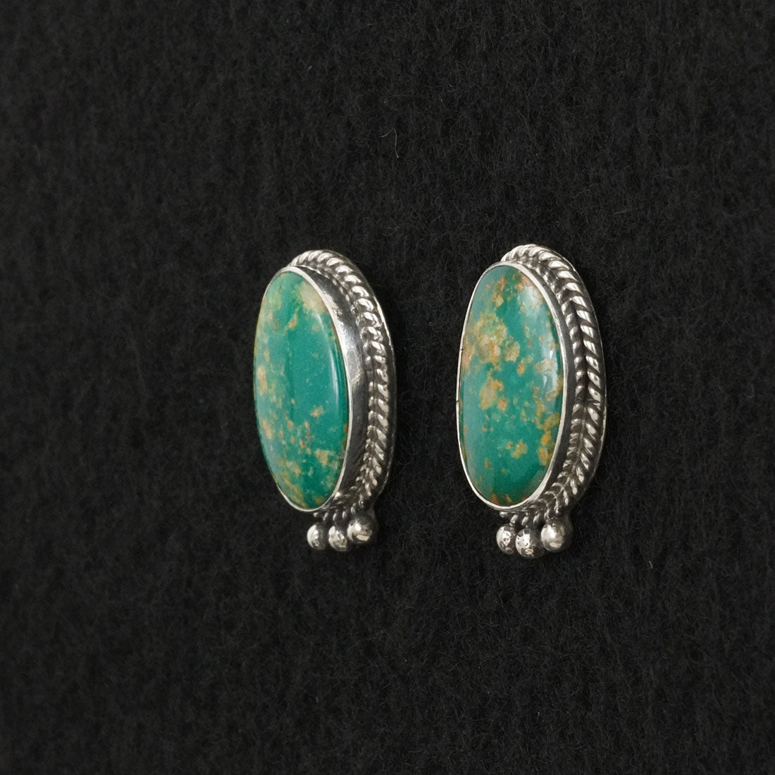 Rosemary Saunders Turquoise & Sterling Silver Earrings
