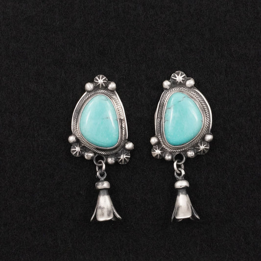 Bobby Johnson Turquoise & Sterling Silver Earrings