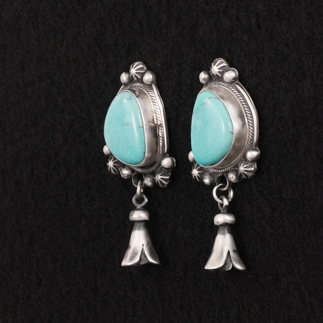 Bobby Johnson Turquoise & Sterling Silver Earrings