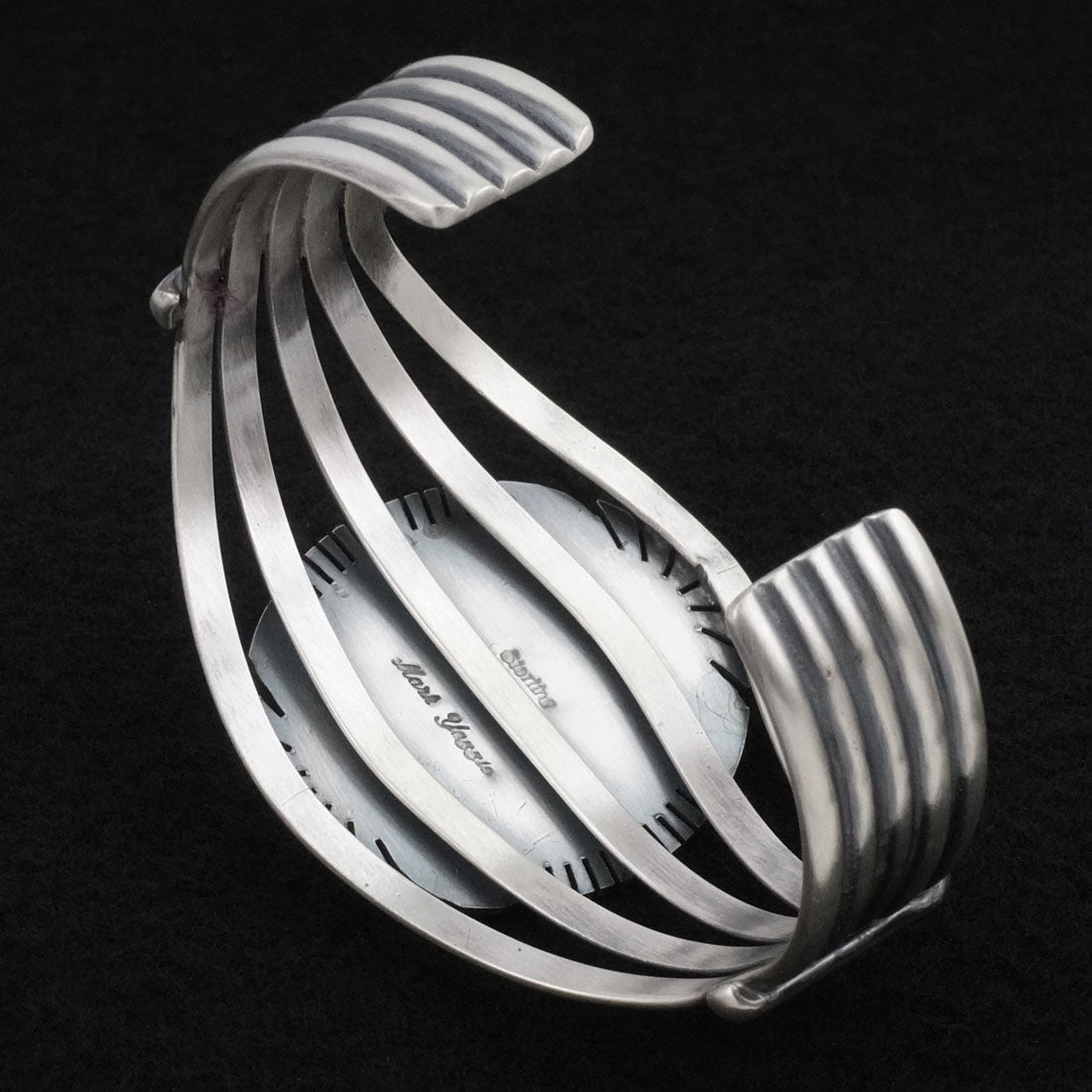 Mark Yazzie White Buffalo & Sterling Silver Bracelet