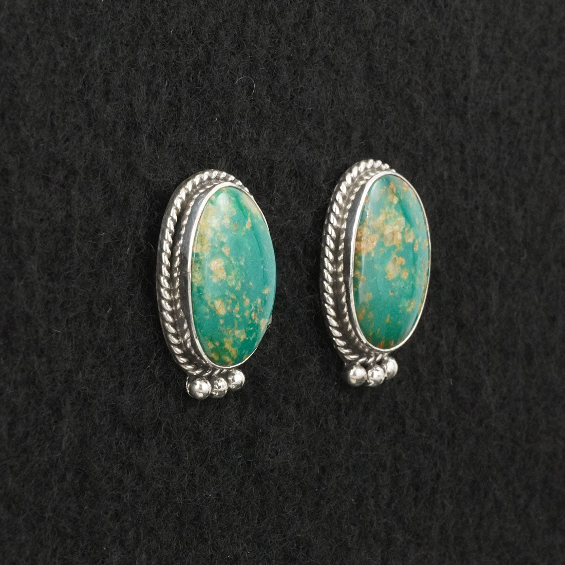 Rosemary Saunders Turquoise & Sterling Silver Earrings