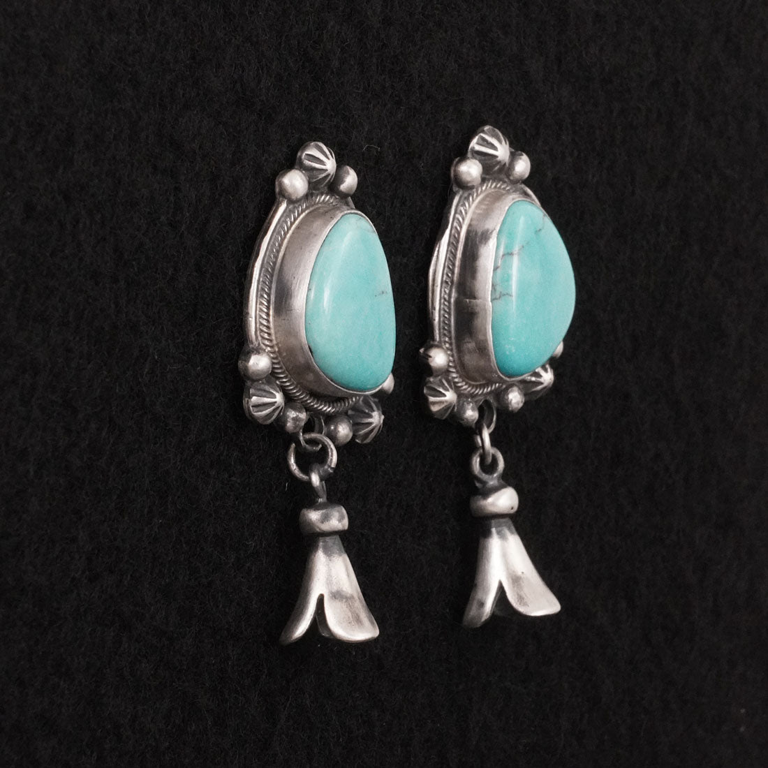 Bobby Johnson Turquoise & Sterling Silver Earrings