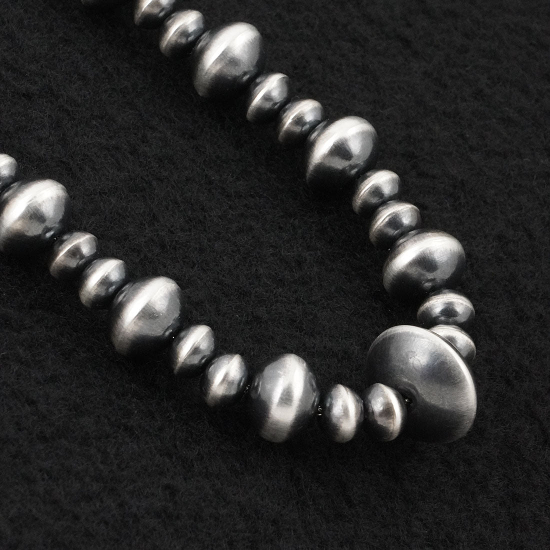 Crystal Haley Sterling Silver Navajo Pearl Necklace 20"