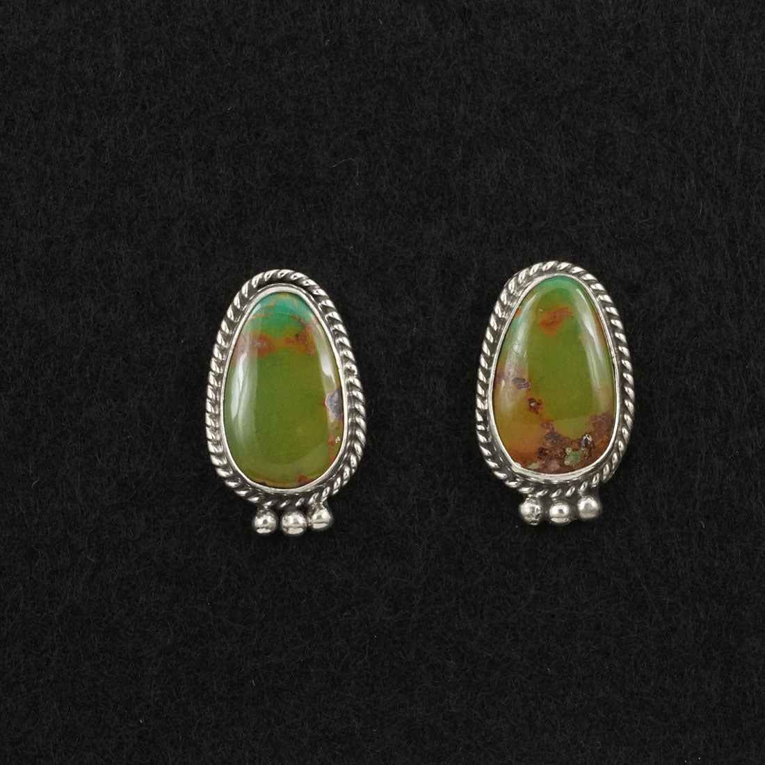 Rosemary Saunders Turquoise & Sterling Silver Earrings