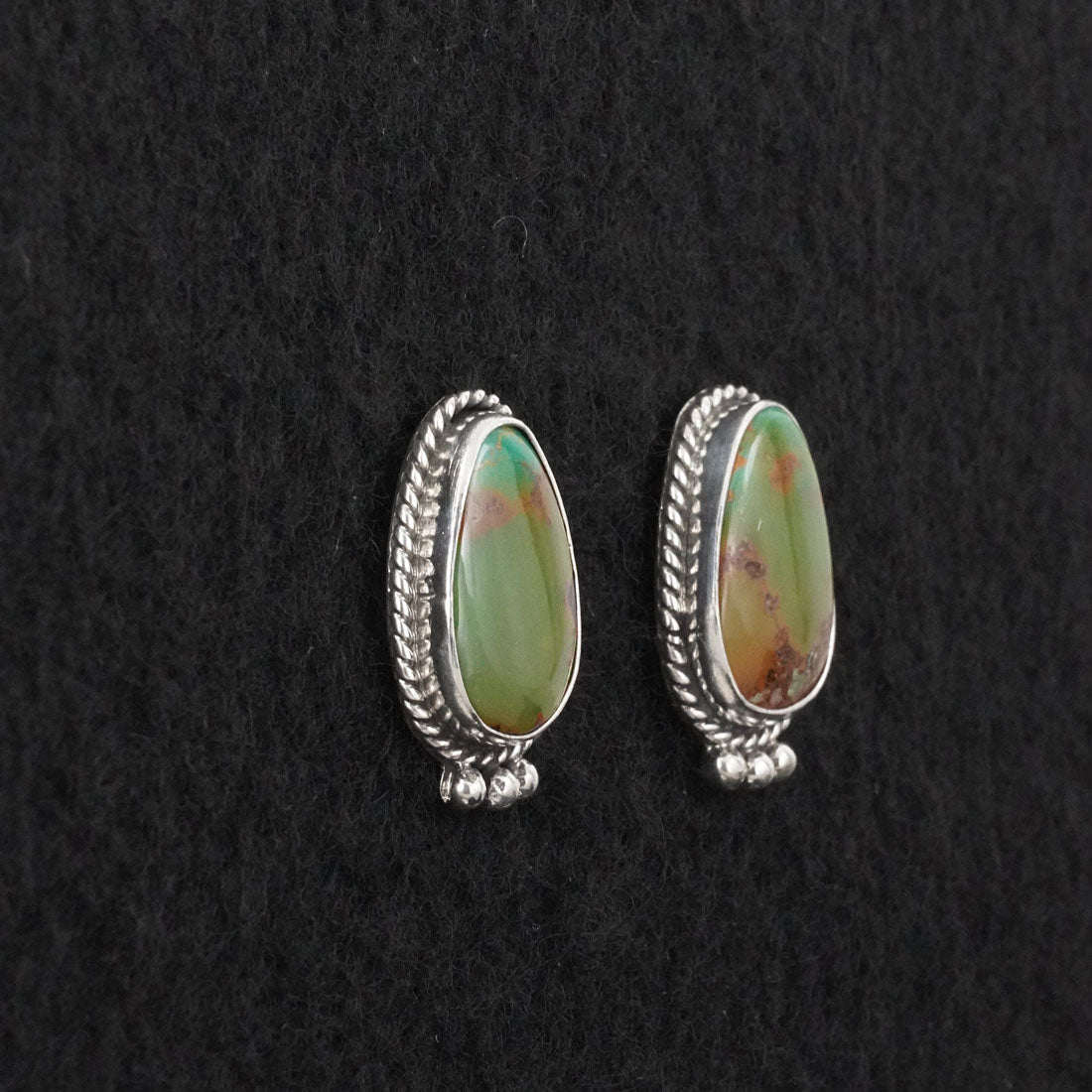 Rosemary Saunders Turquoise & Sterling Silver Earrings