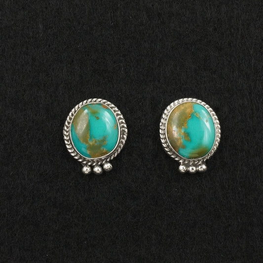 Rosemary Saunders Turquoise & Sterling Silver Earrings