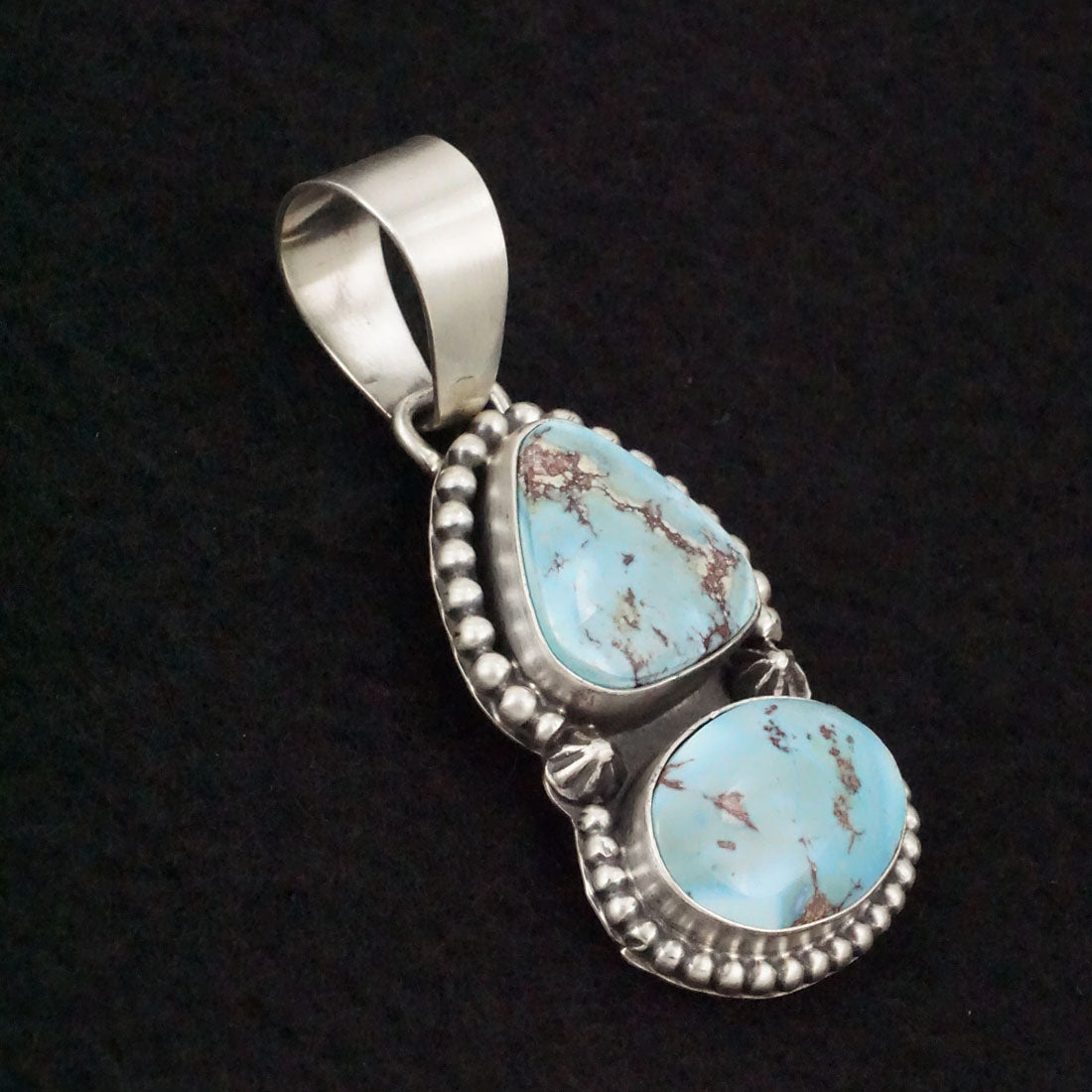 Bobby Johnson Turquoise & Sterling Silver Pendant